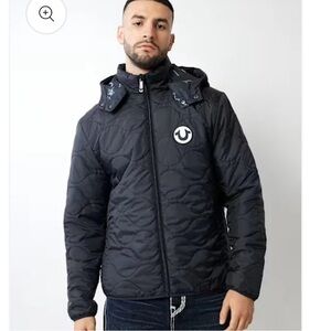 NWT True Religion DETACHABLE ONION QUILT PUFFER 3XL